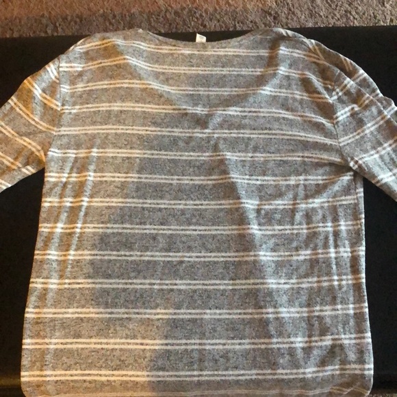 BP OVERSIZED STRIPED GREY AND WHITE SWEATER - Picture 4 of 4